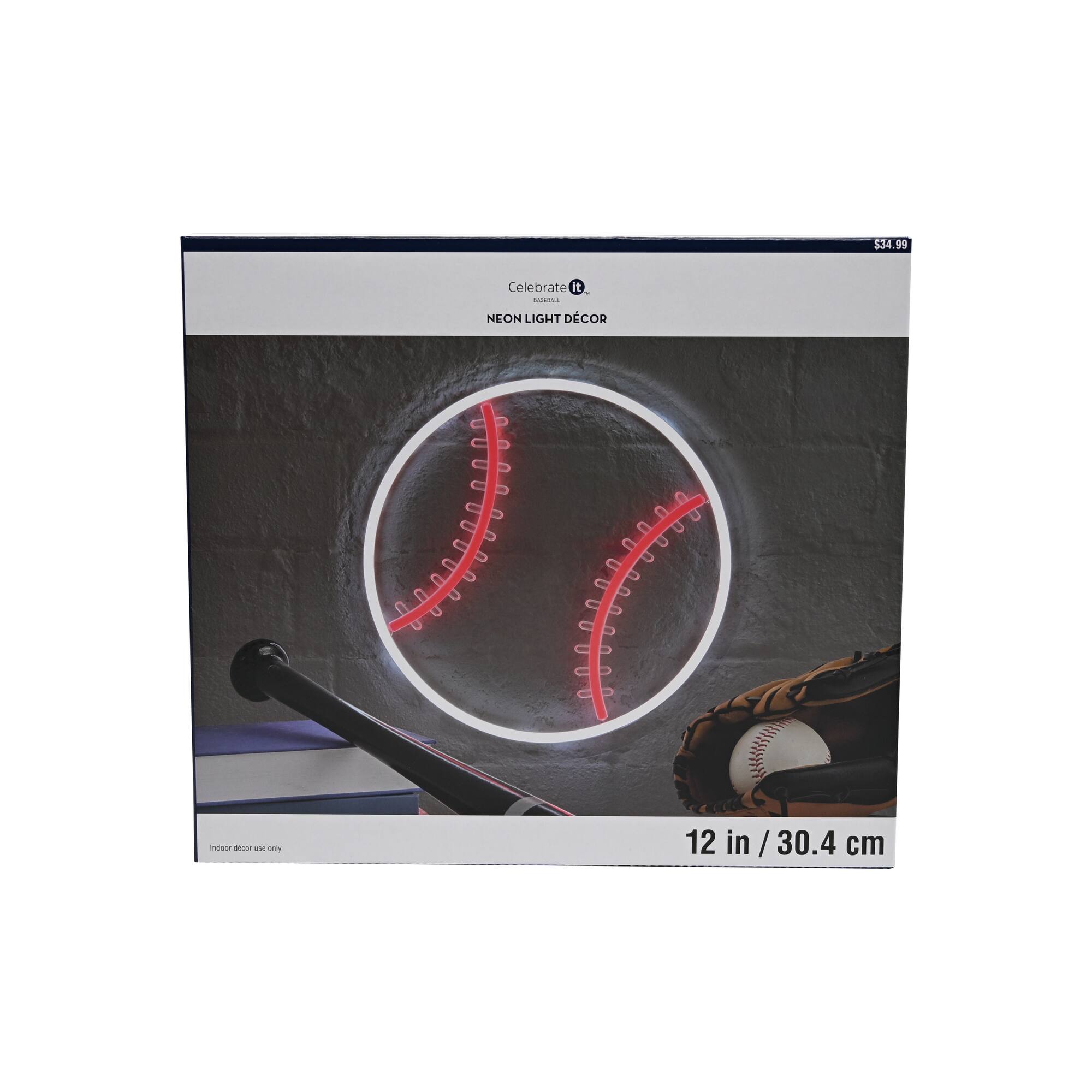 12" Baseball Neon Light Décor by Celebrate It™